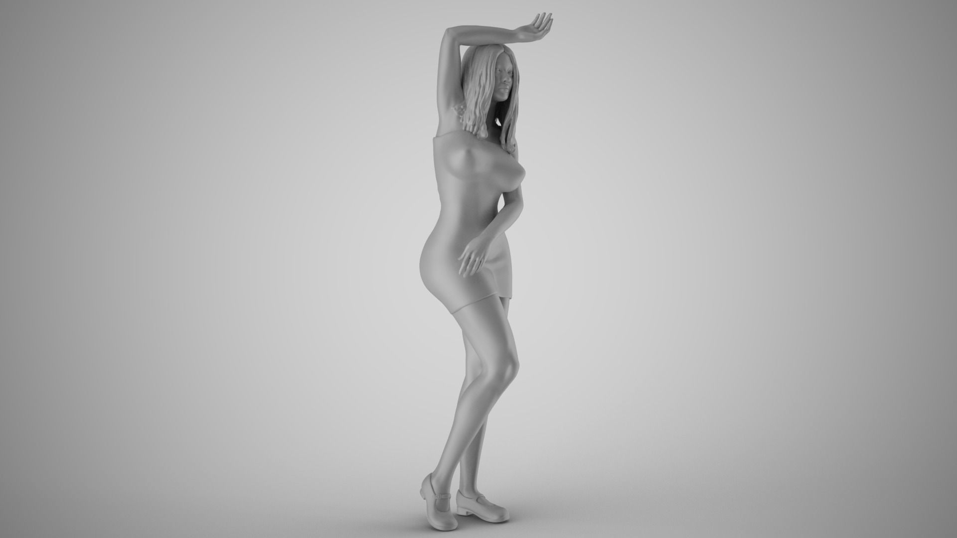 New Girl in Town 3D print model_1