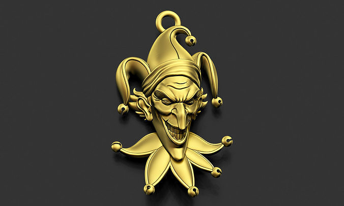 Joker Pendant 3D print model