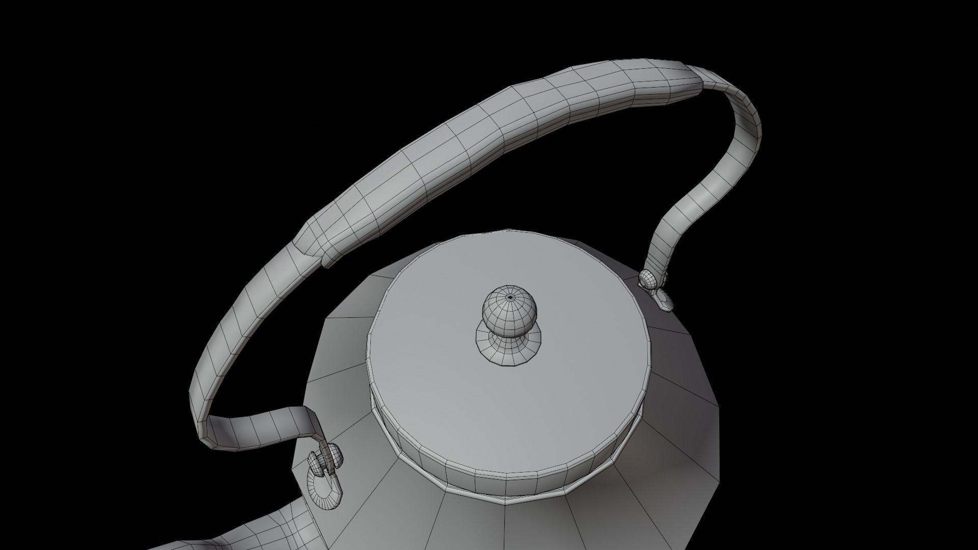 Chai Kettle LP Low-poly 3D model_11
