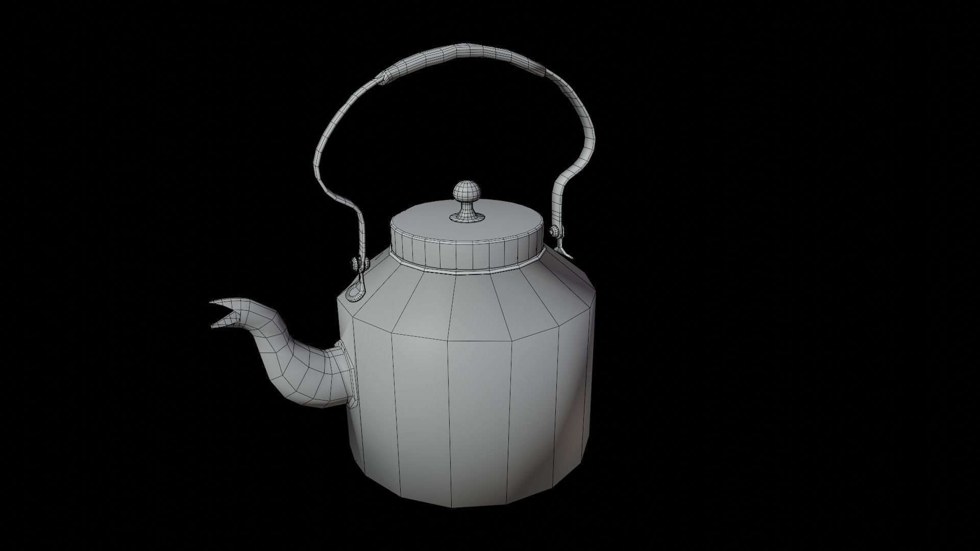 Chai Kettle LP Low-poly 3D model_6
