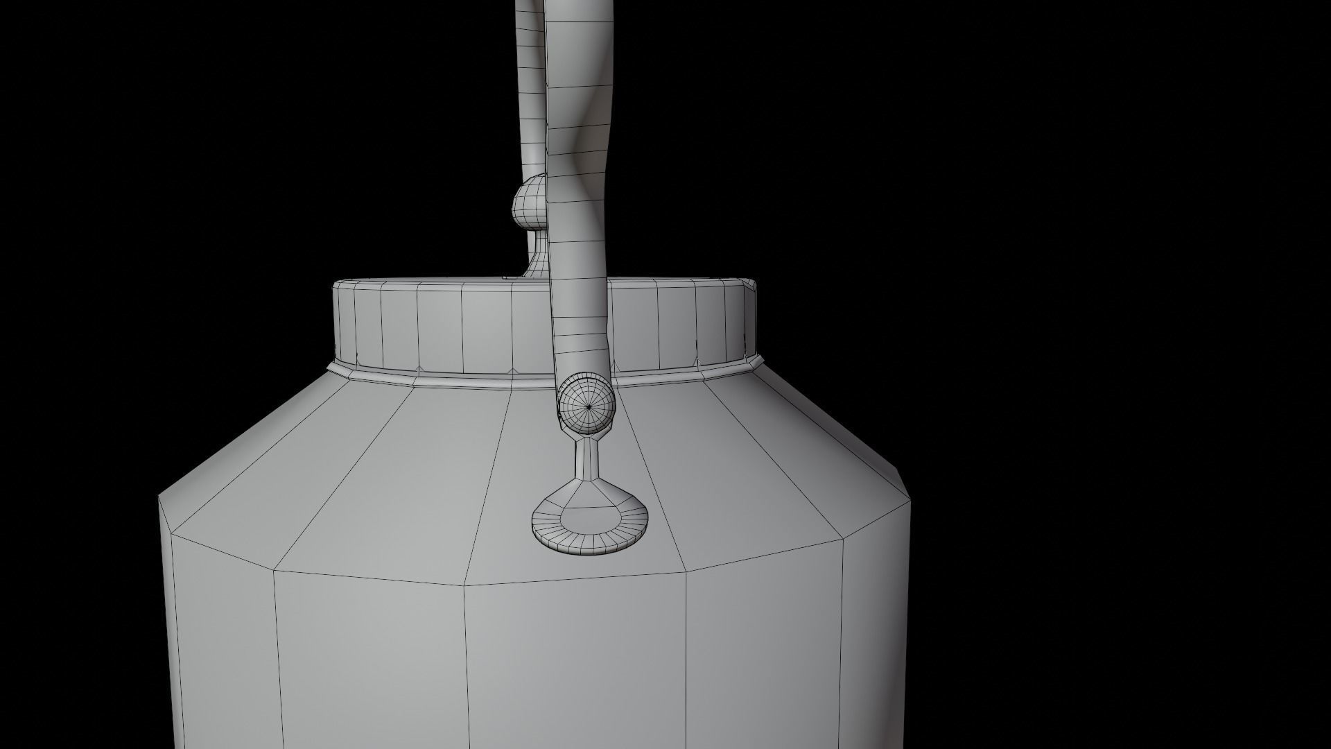 Chai Kettle LP Low-poly 3D model_10