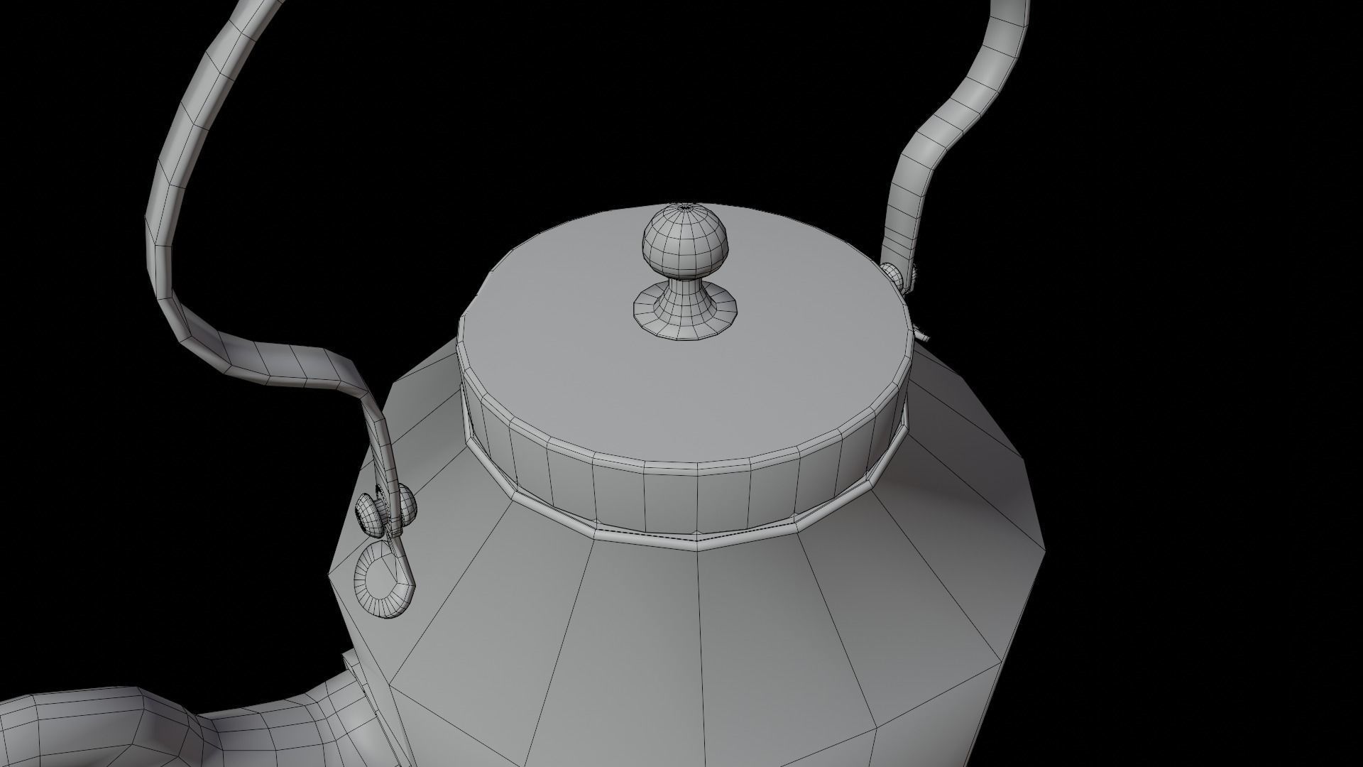 Chai Kettle LP Low-poly 3D model_8