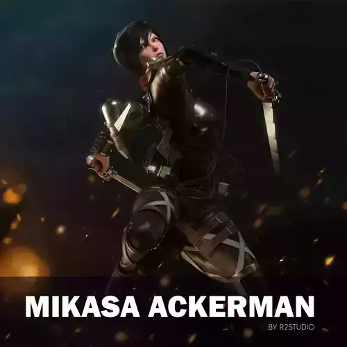 Mikasa Ackerman - Attack on Titan 3D model