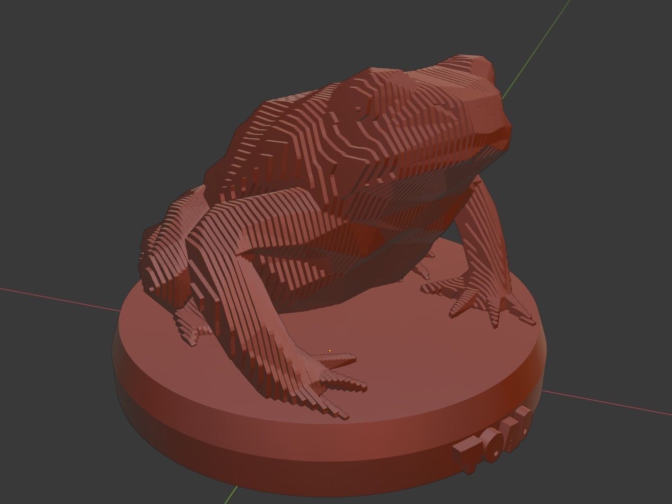 Parametric Toad Low-poly 3D model_9