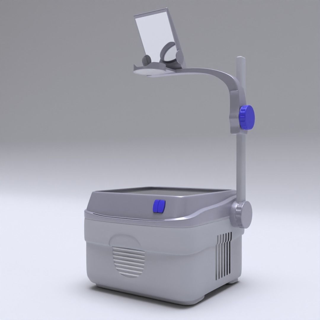 Overhead Projector 3D model_1