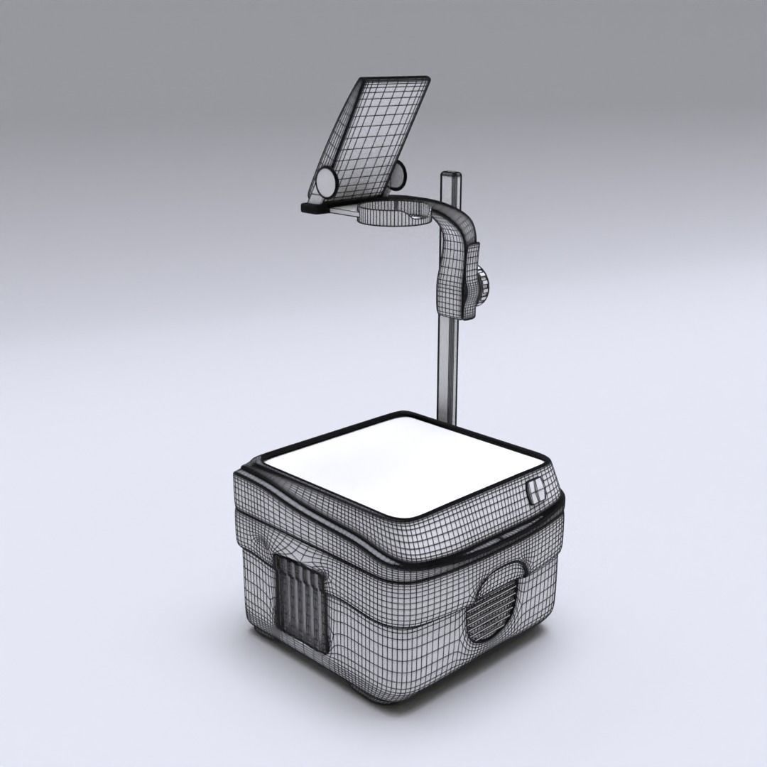 Overhead Projector 3D model_6