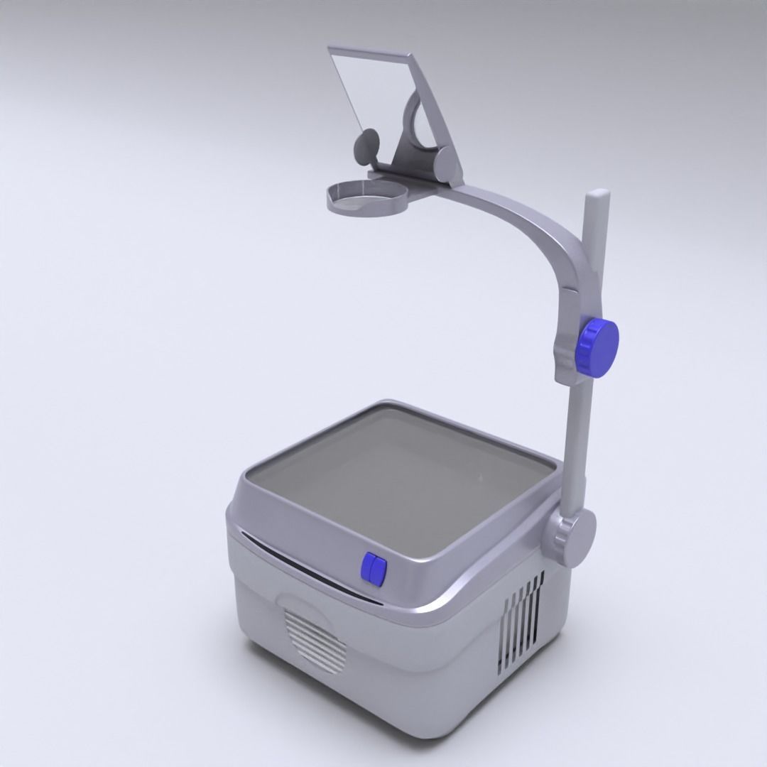 Overhead Projector 3D model_2