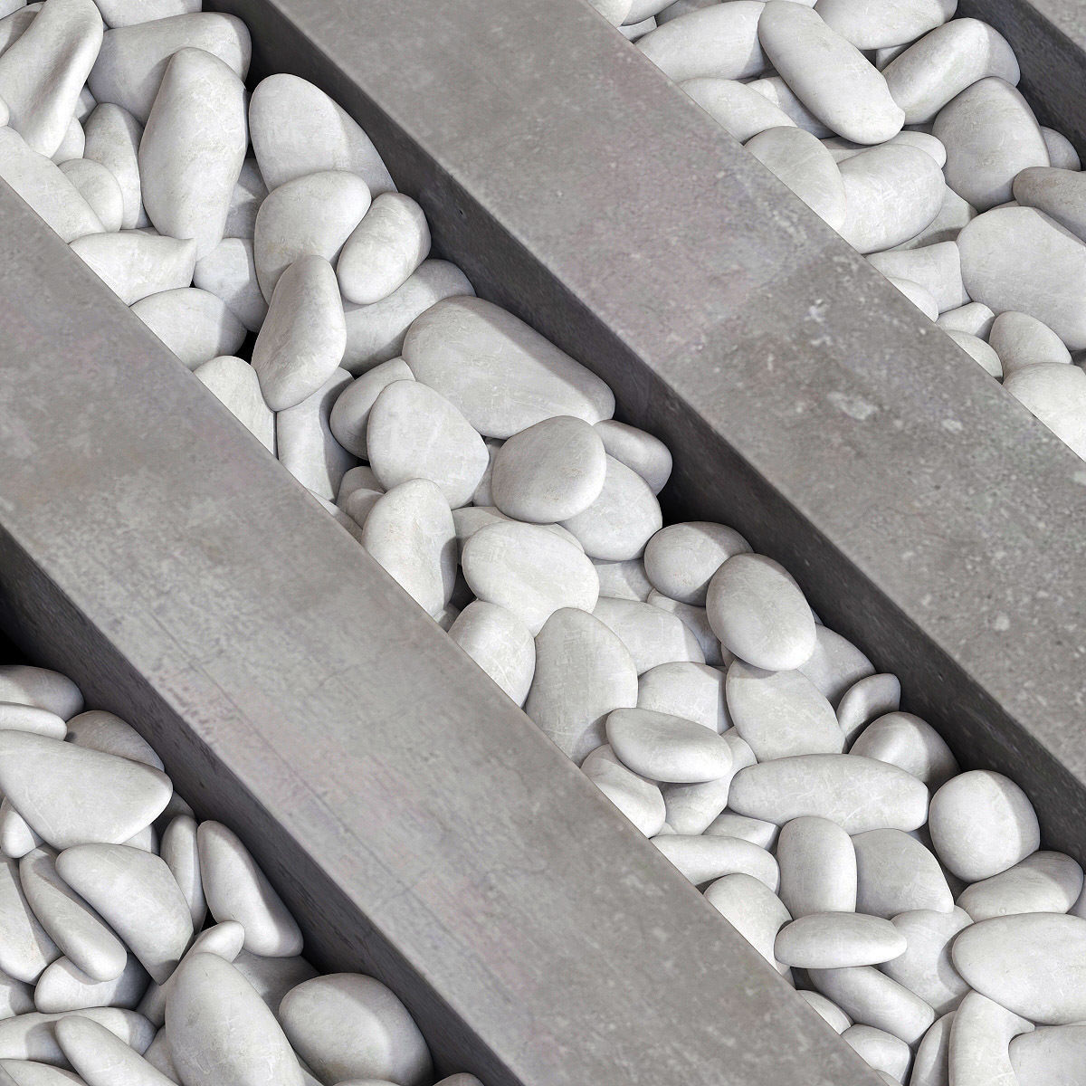 Paving road plate stone pebble n1 3D model_9