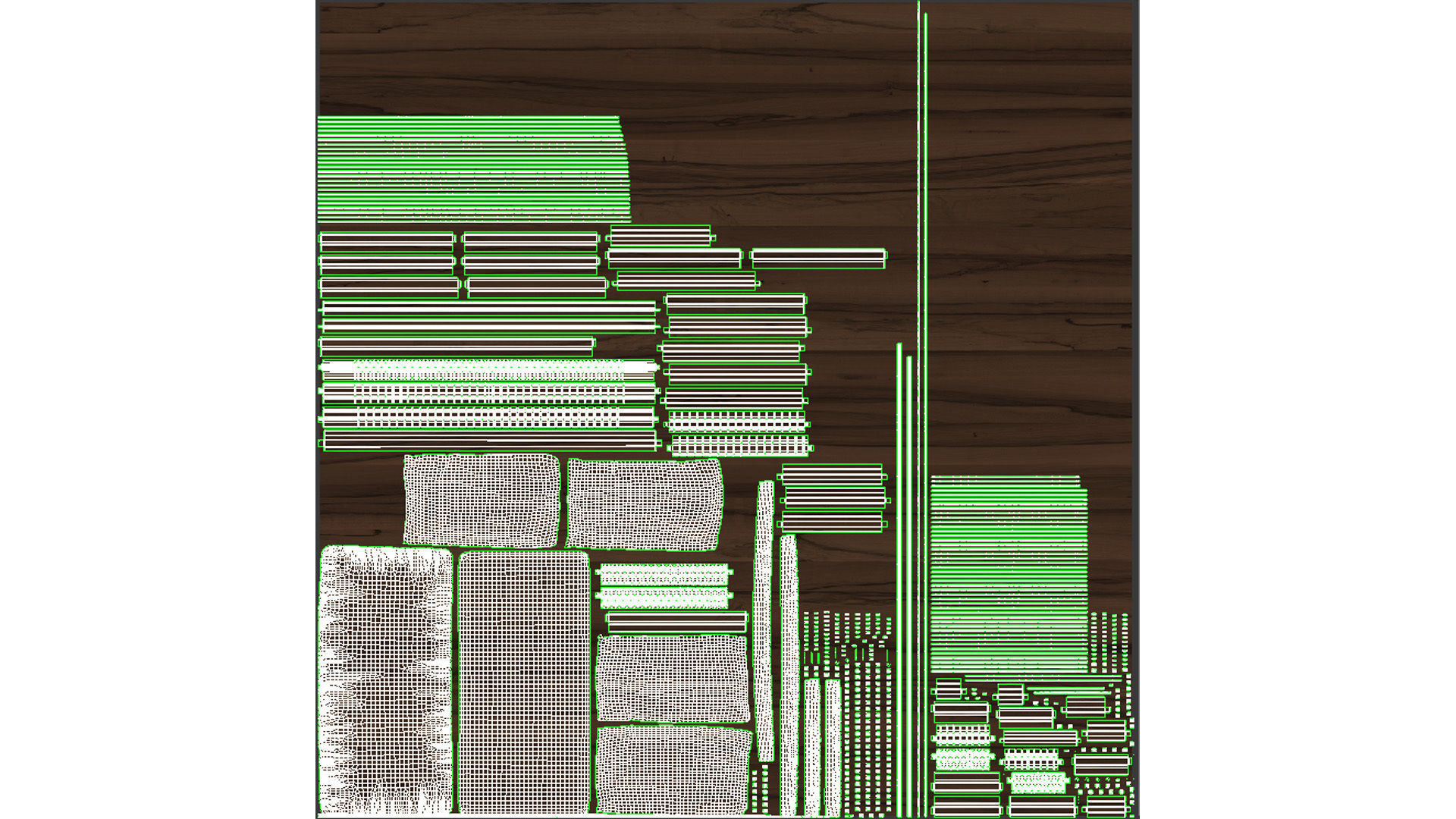 Callais Taupe Gray Sofa Low-poly 3D model_22