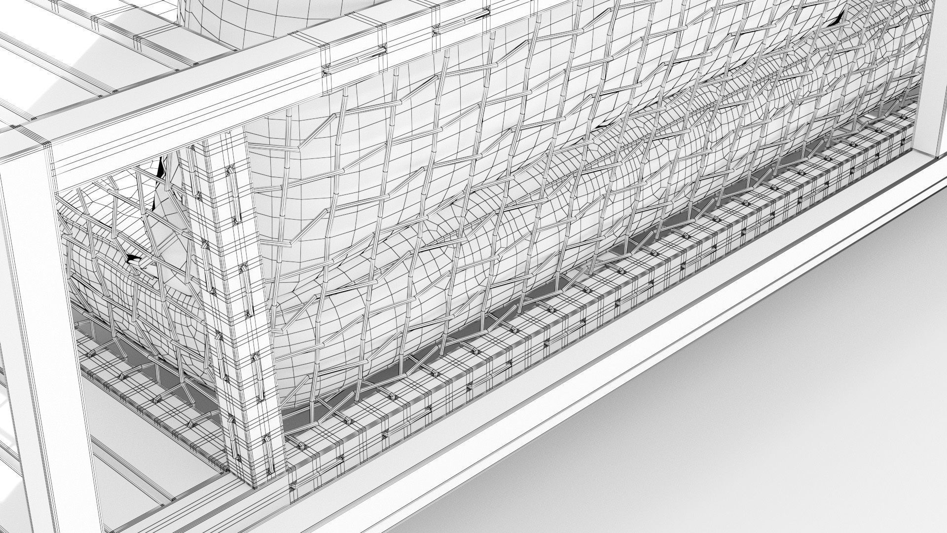 Callais Taupe Gray Sofa Low-poly 3D model_17