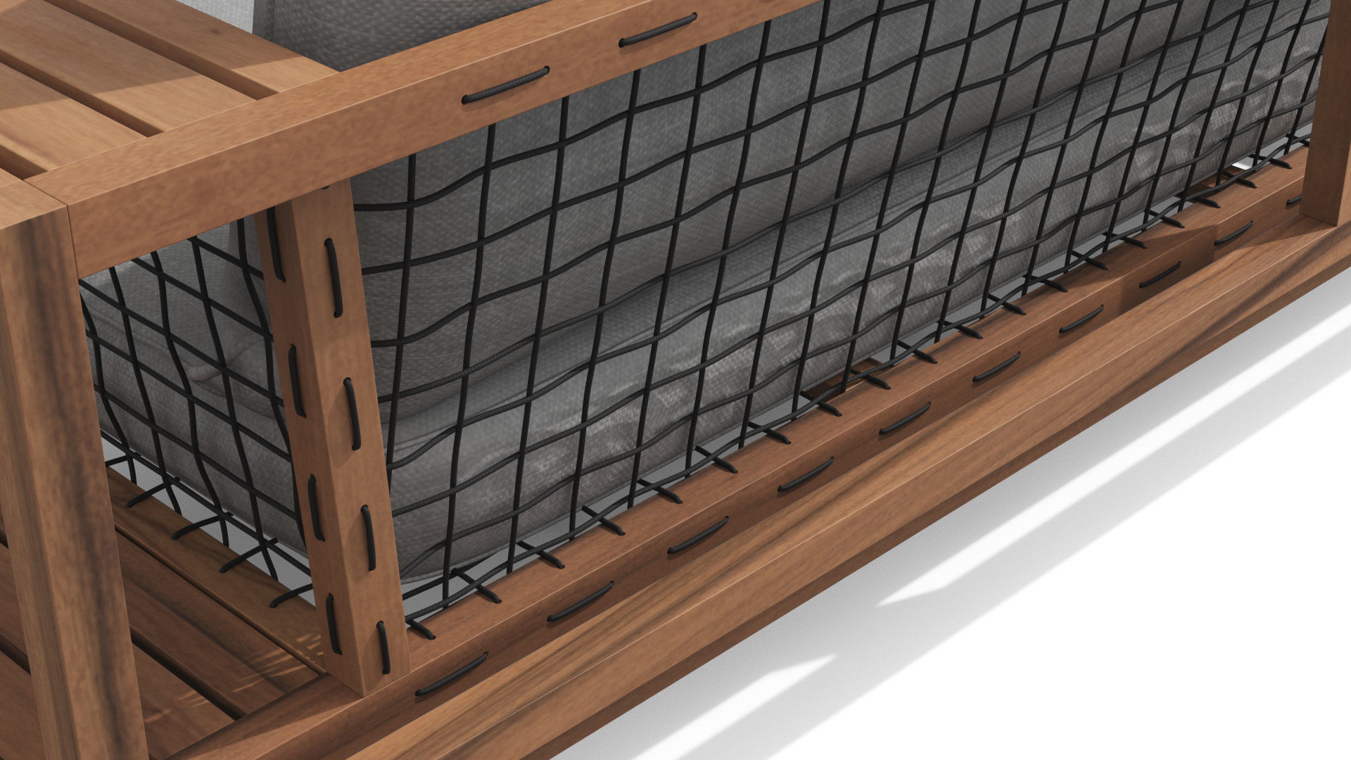 Callais Taupe Gray Sofa Low-poly 3D model_5