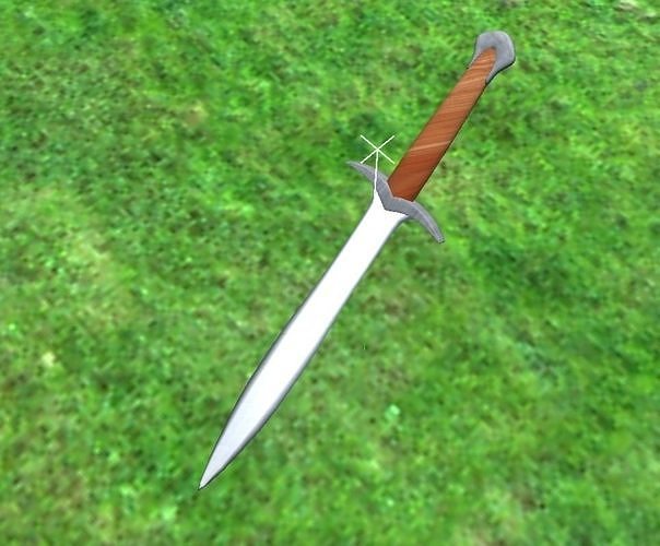 Sword in grass 3D model