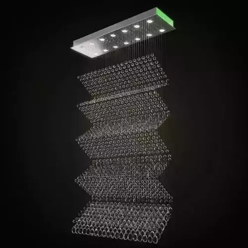 Modern Lamp With Hanging Bubbles