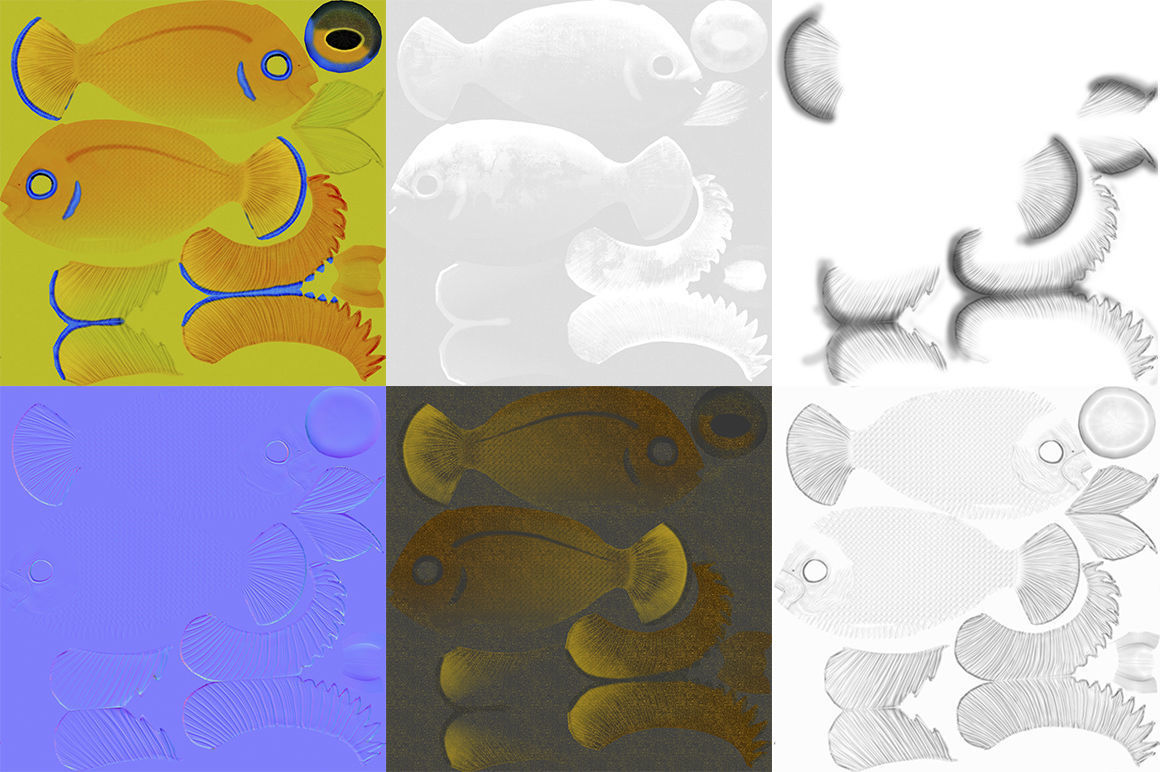 Lemon Peel Angel Low-poly 3D model_10