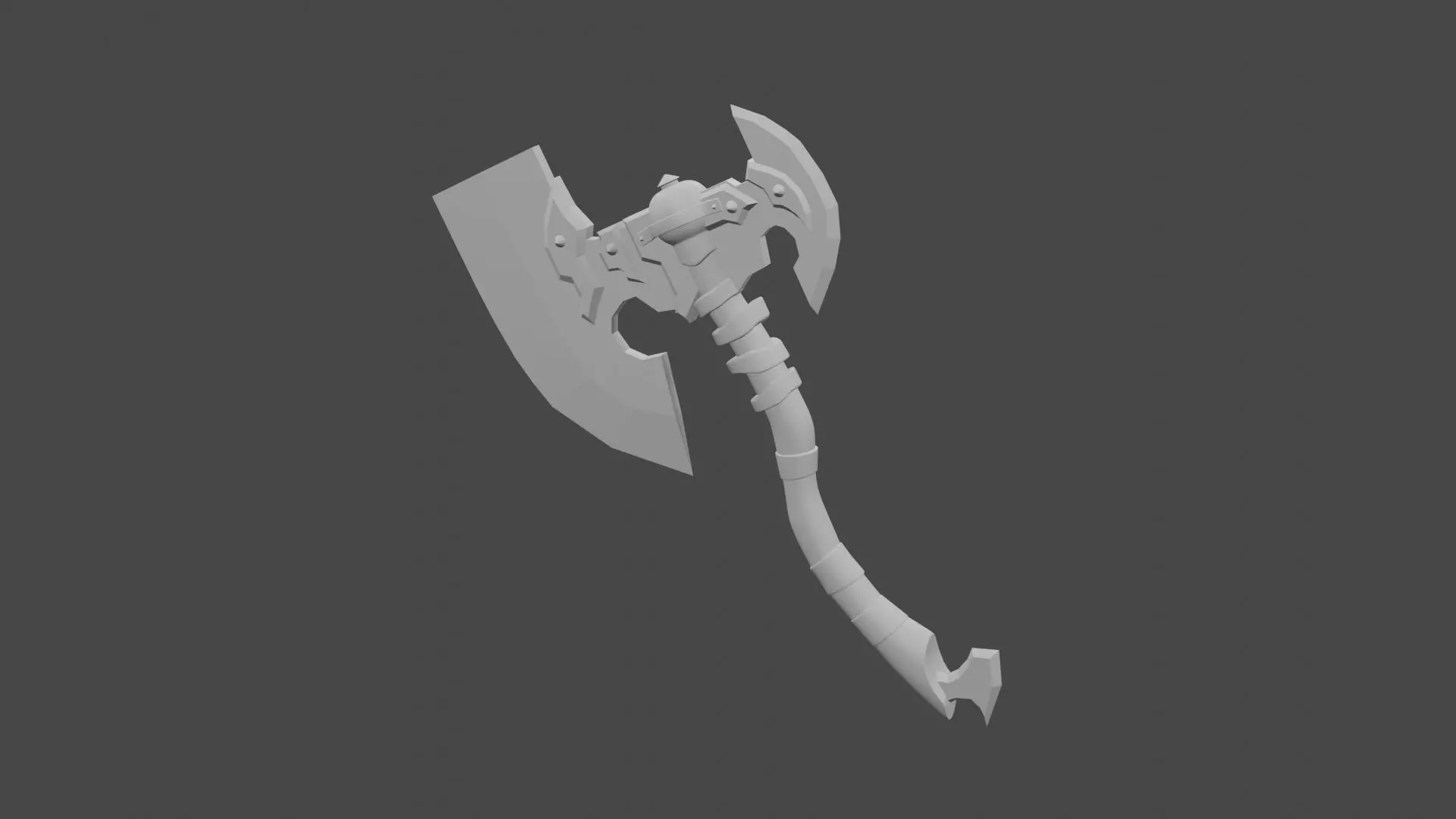 AXE KAPAK low poly Low-poly 3D model_0