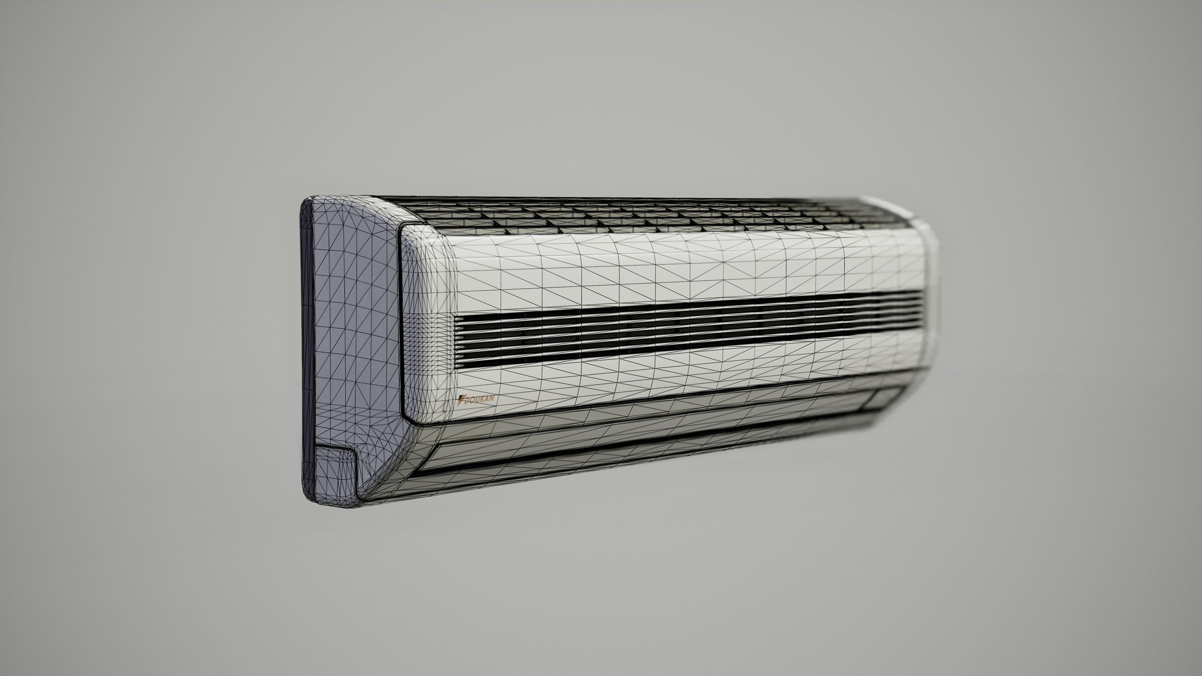 Air Conditioner Indoor Unit Low-poly 3D model_2