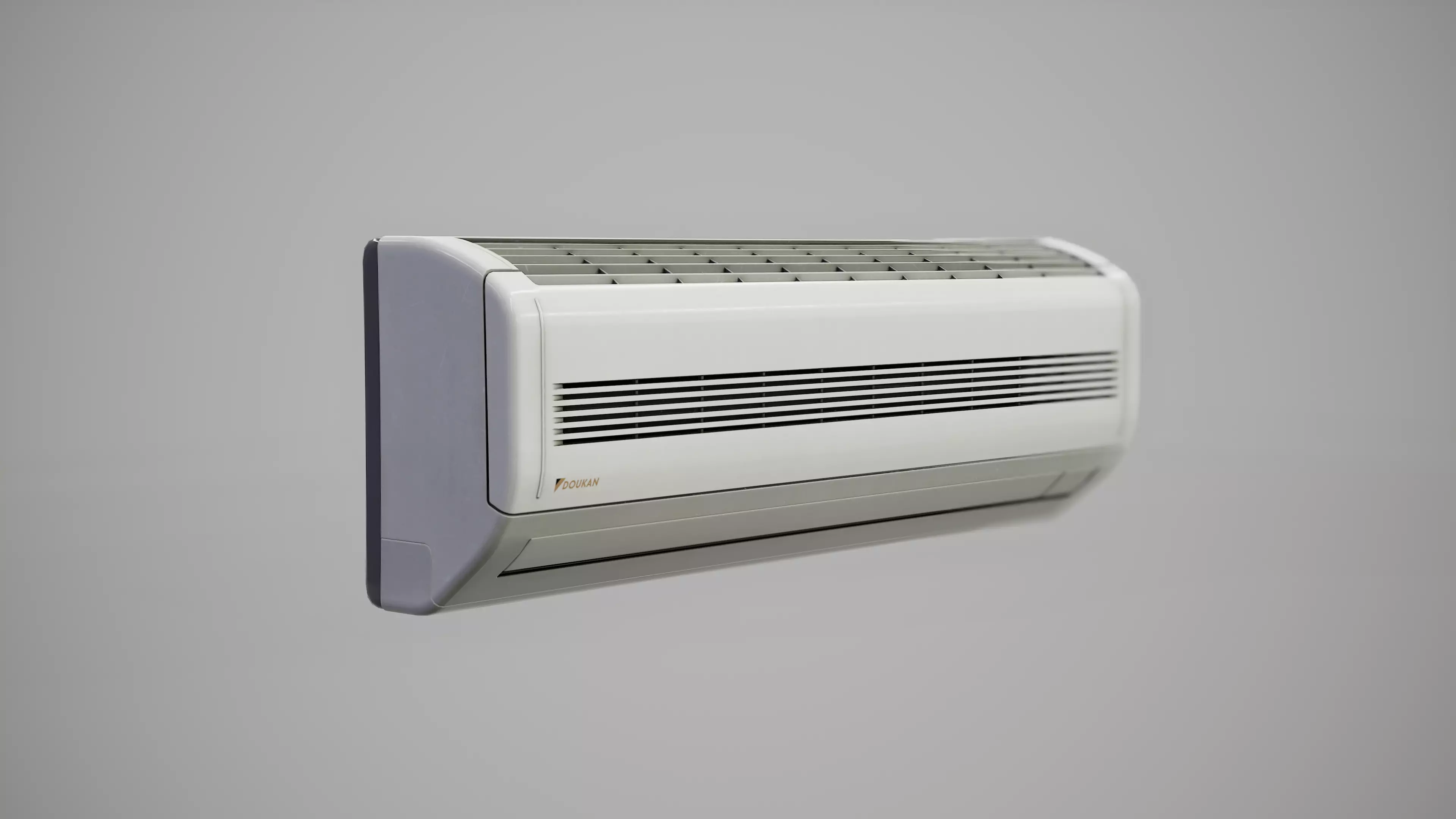 Air Conditioner Indoor Unit Low-poly 3D model_0