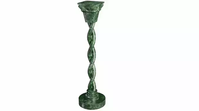 Twisted marble column