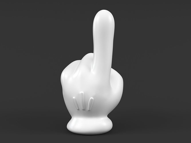 Mickey Hand One index  3D print model