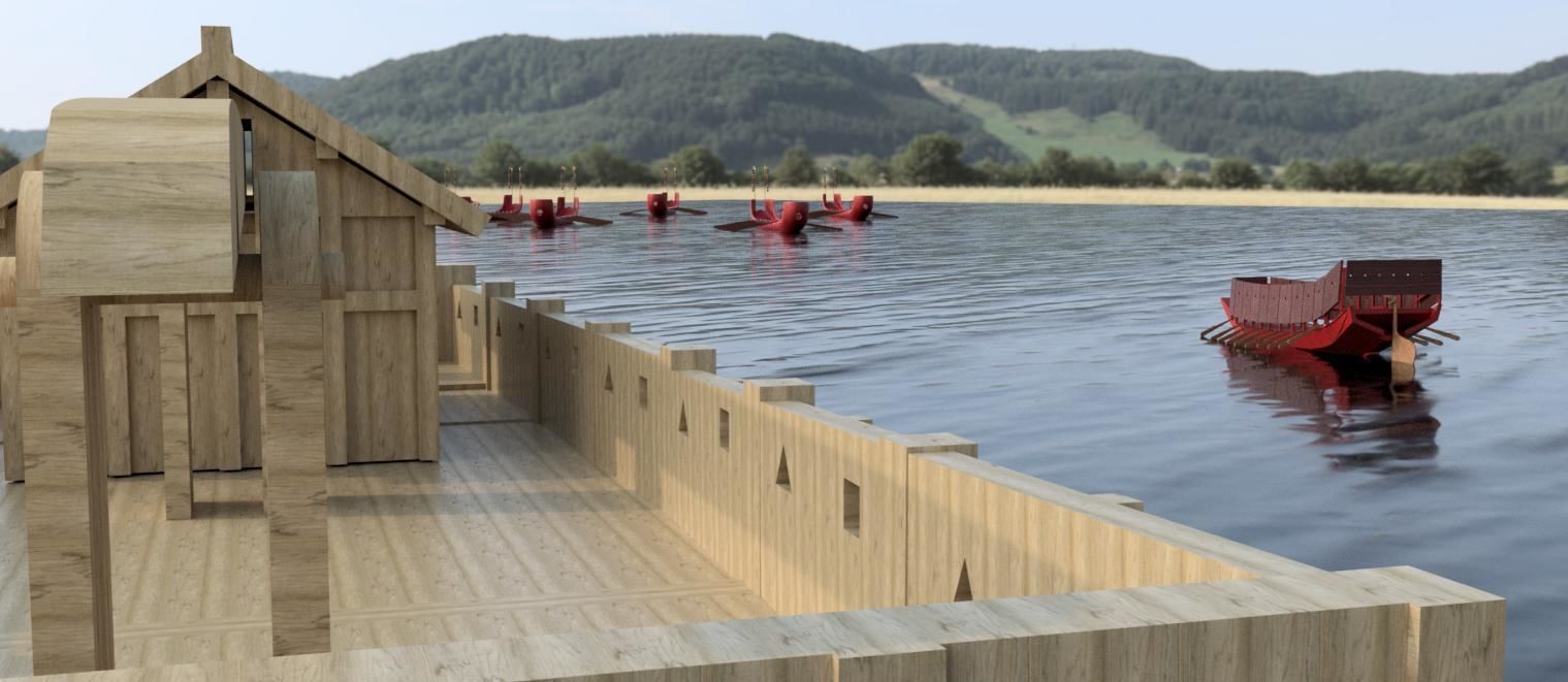 Sengoku period Samurai warship- Hayabune Low-poly 3D model_8