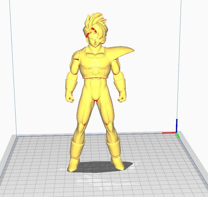 Salza 3D Model dragon ball figure 3D print model_2