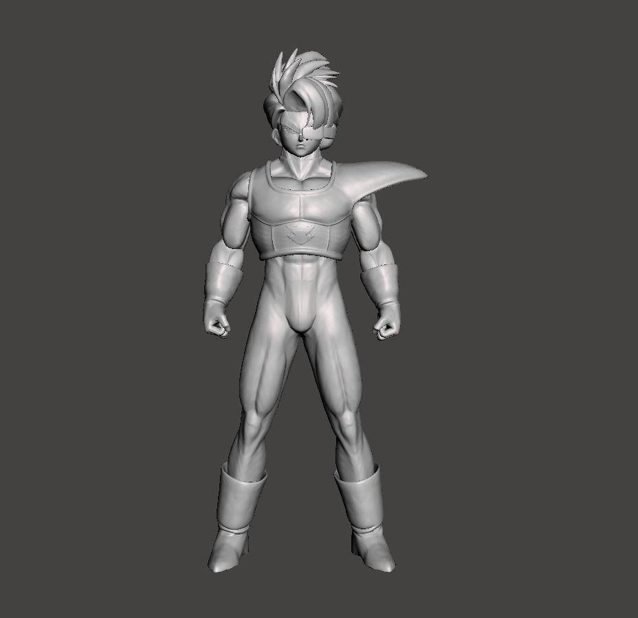 Salza 3D Model dragon ball figure 3D print model_1