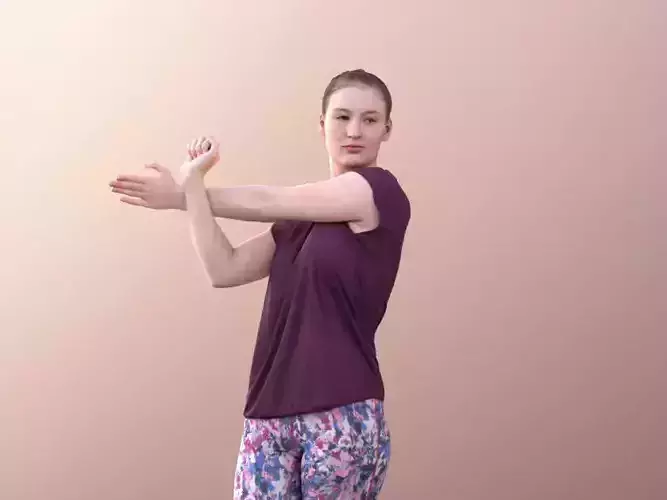 Svenja 10522 - Young Sporty Woman Stretching 