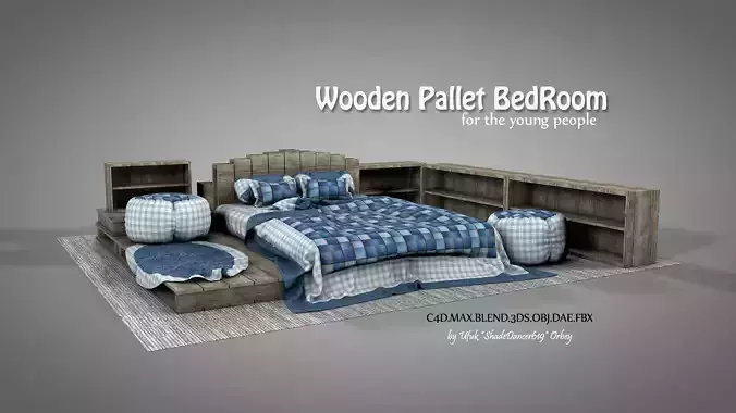 Wooden Pallet Bedroom