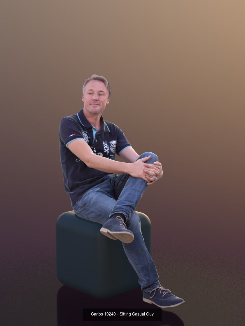 1001 - Sit Bundle 02 3D Model Collection_8