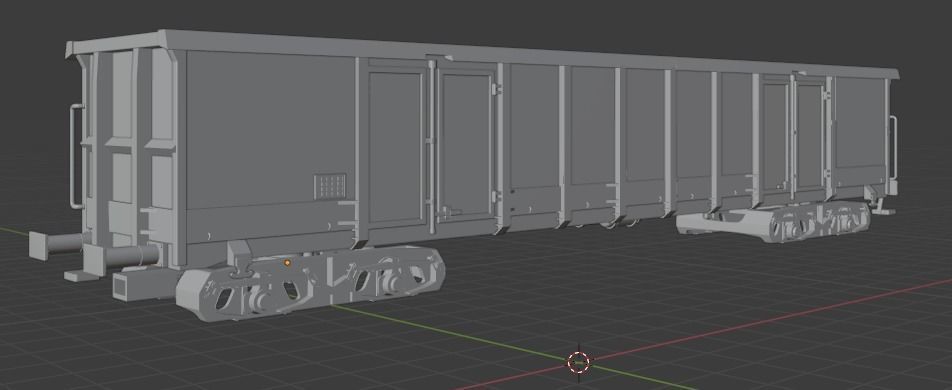 H0 1-87 scale Boxcar Eanos-x 056 3D print model_1