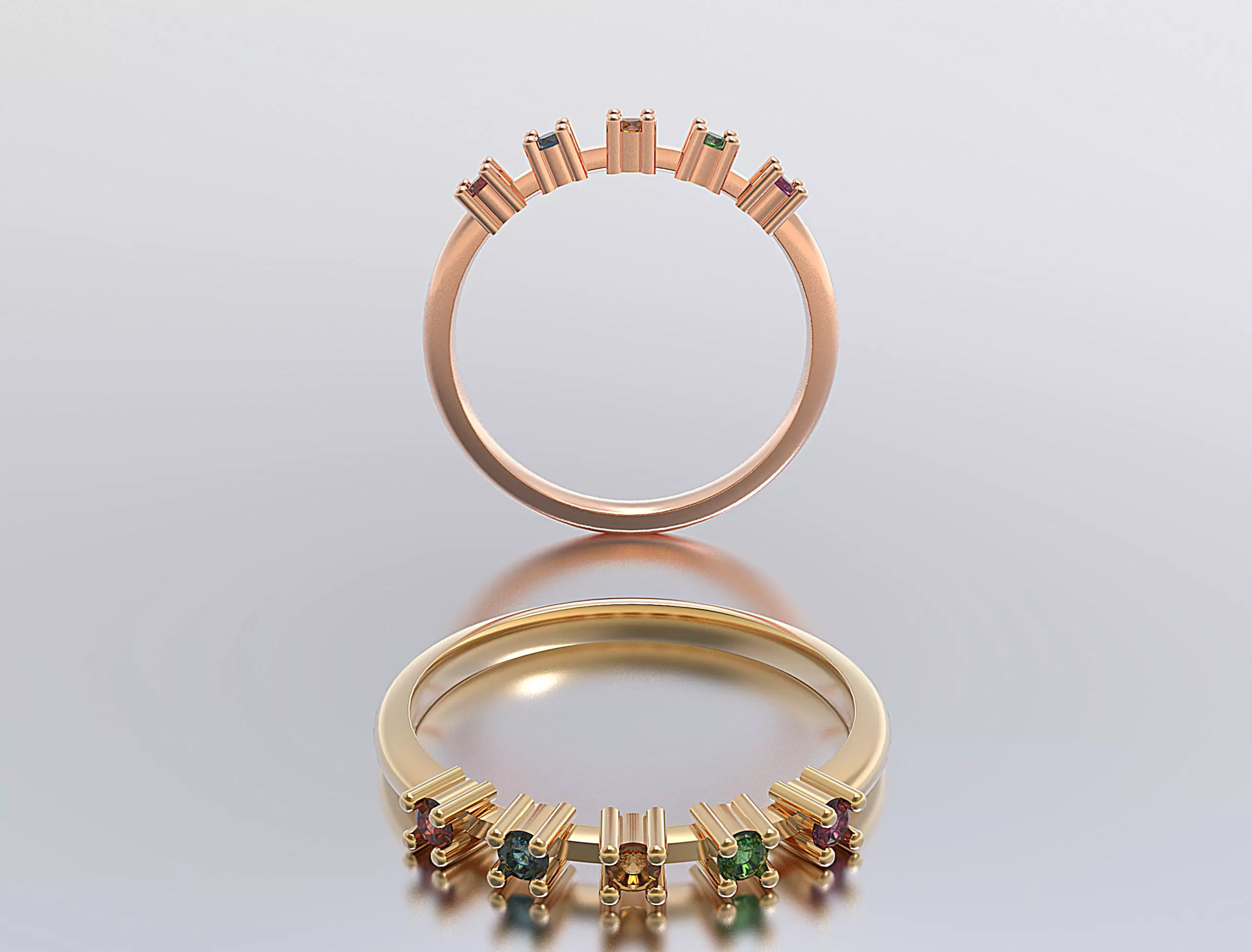 Women ring 3D print model_0
