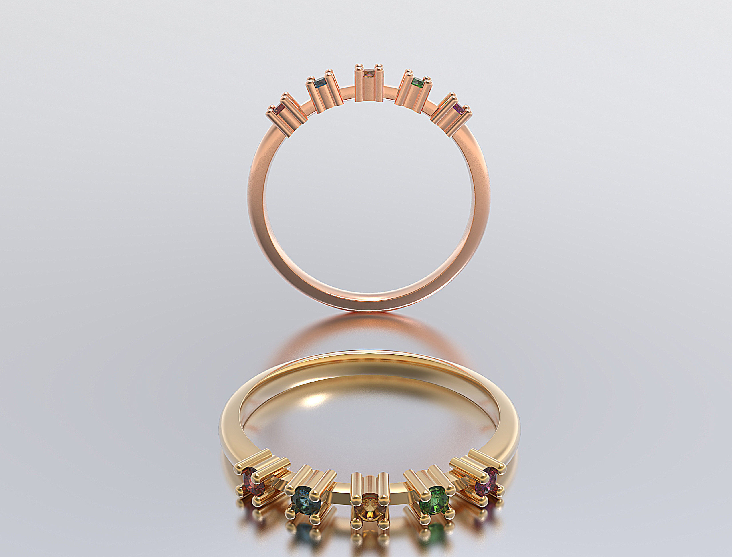Women ring 3D print model_1