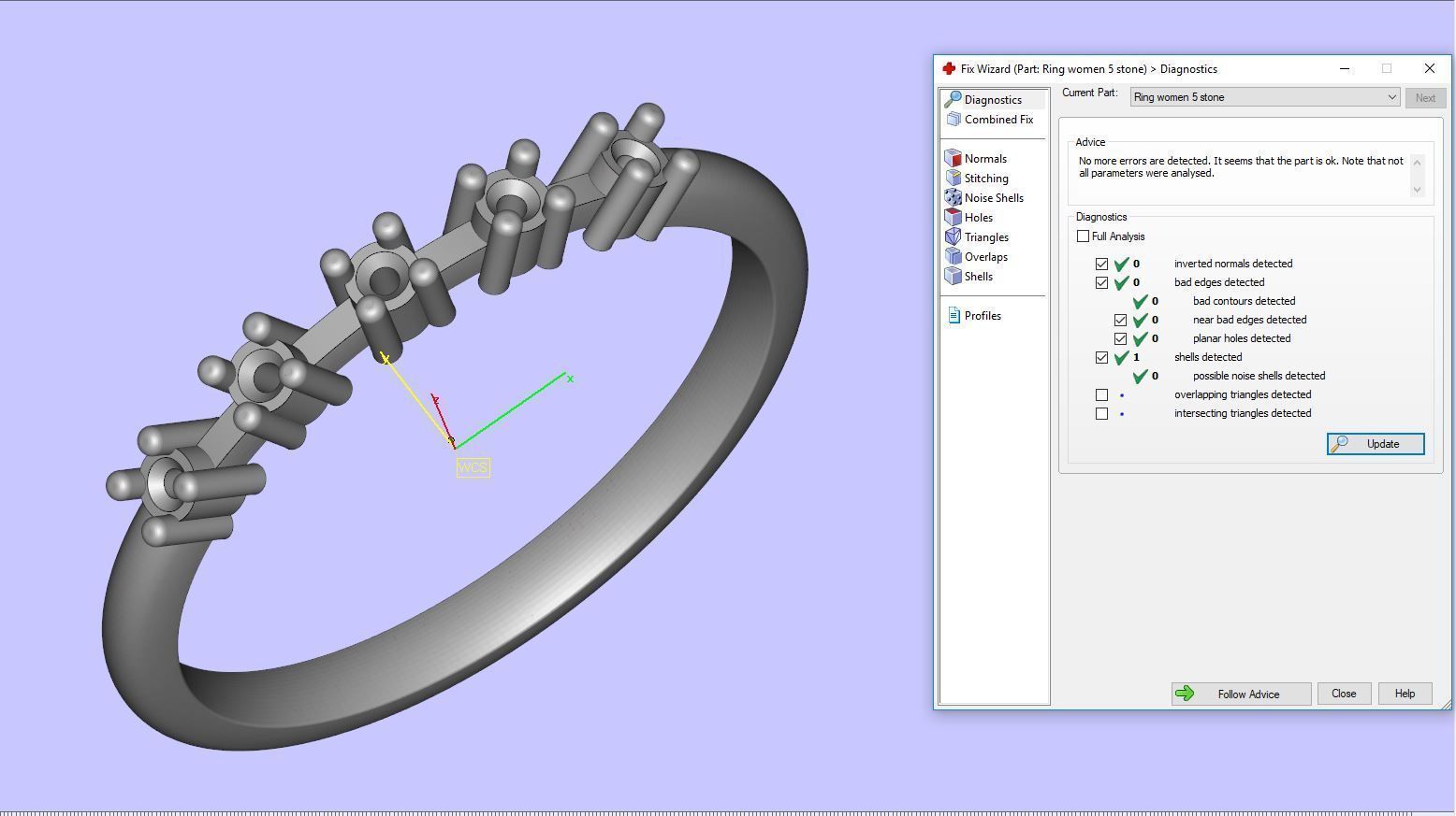 Women ring 3D print model_5