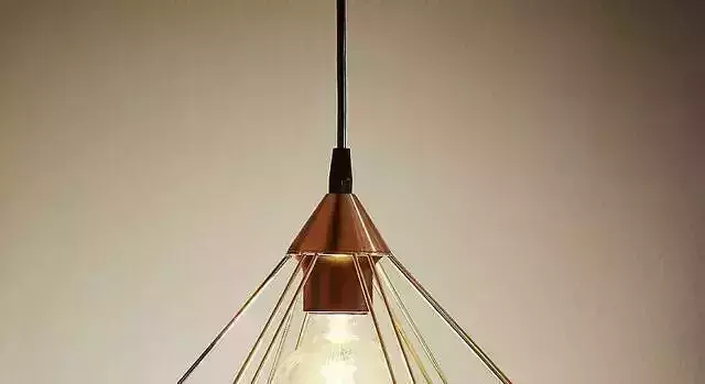 Tarbes 1 Light Ceiling Pendant Copper Eglo 3D model