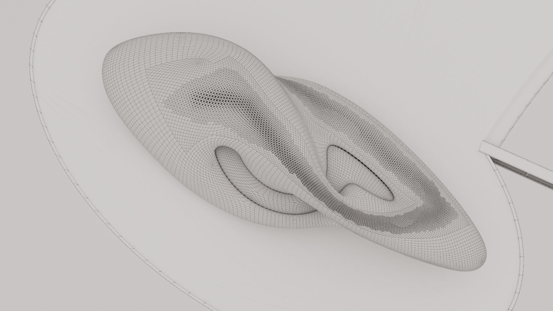 Futuristic building 34 3D model_3