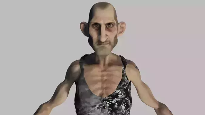 Old Thin Man Rigged Character