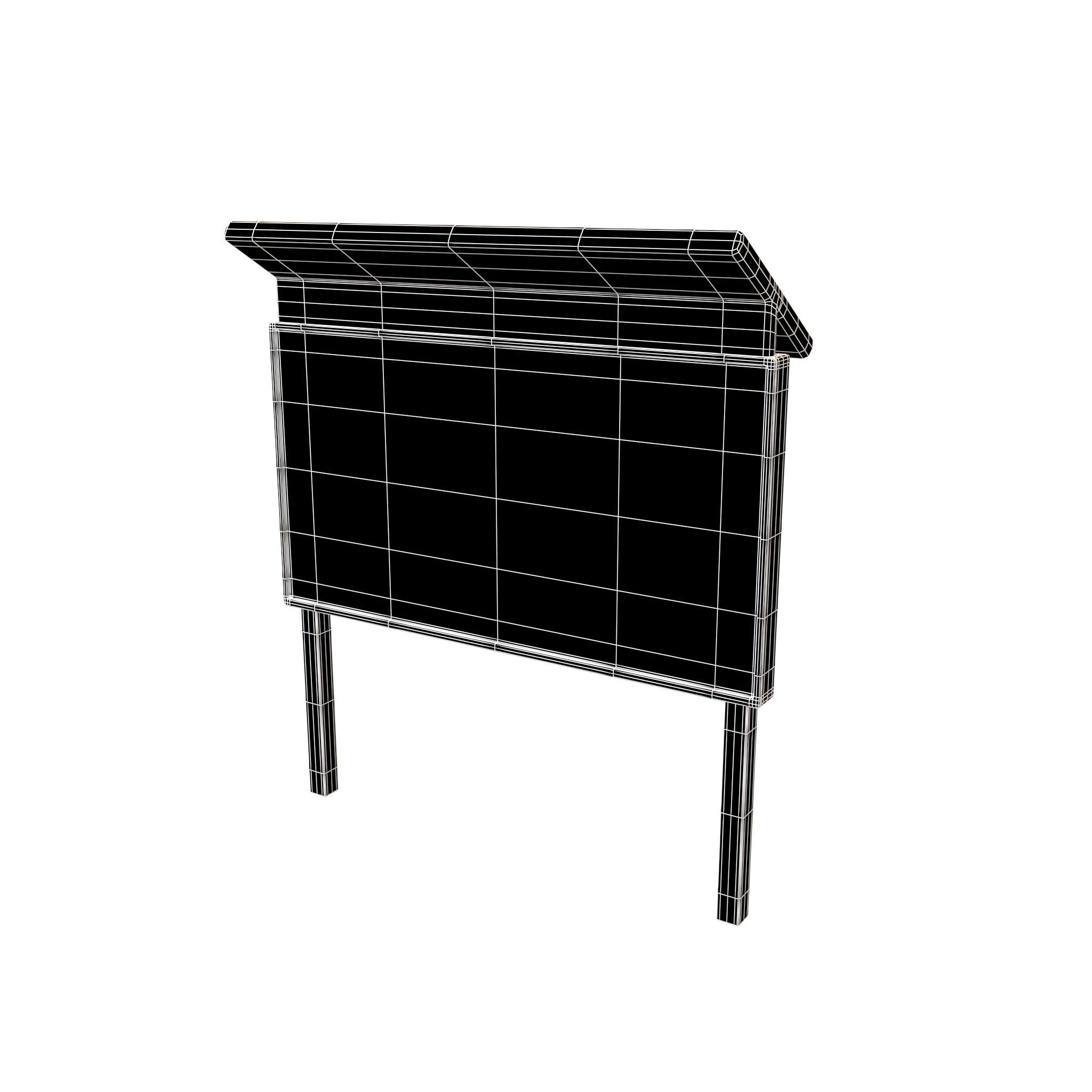 Advertising Display LCD Mockup v3 001 Low-poly 3D model_4