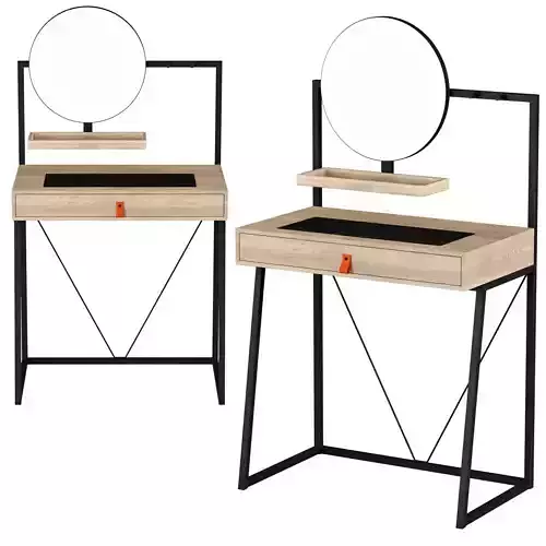 Dressing table with drawer LOU BUT Coiffeuse avec tiroir LOU 3D model