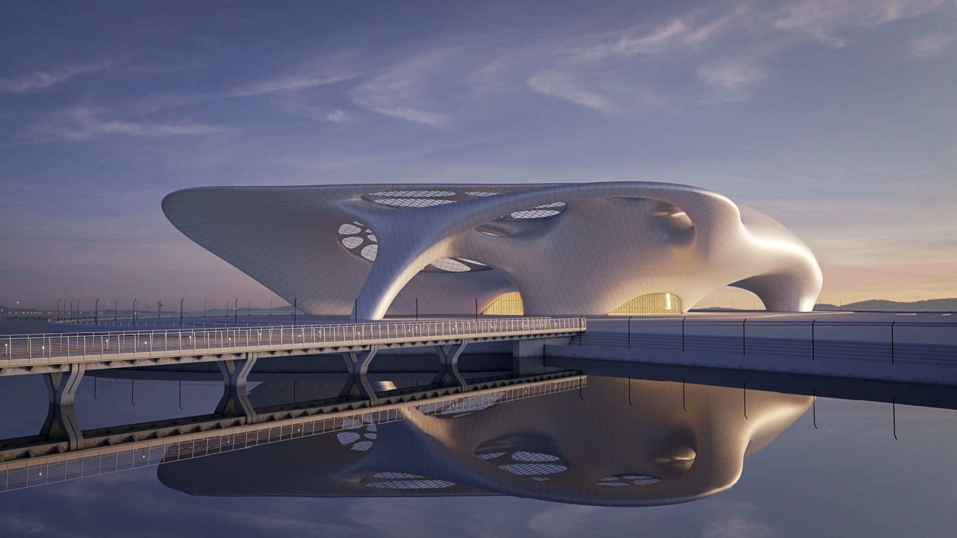 Futuristic building collection 4x 8 _10