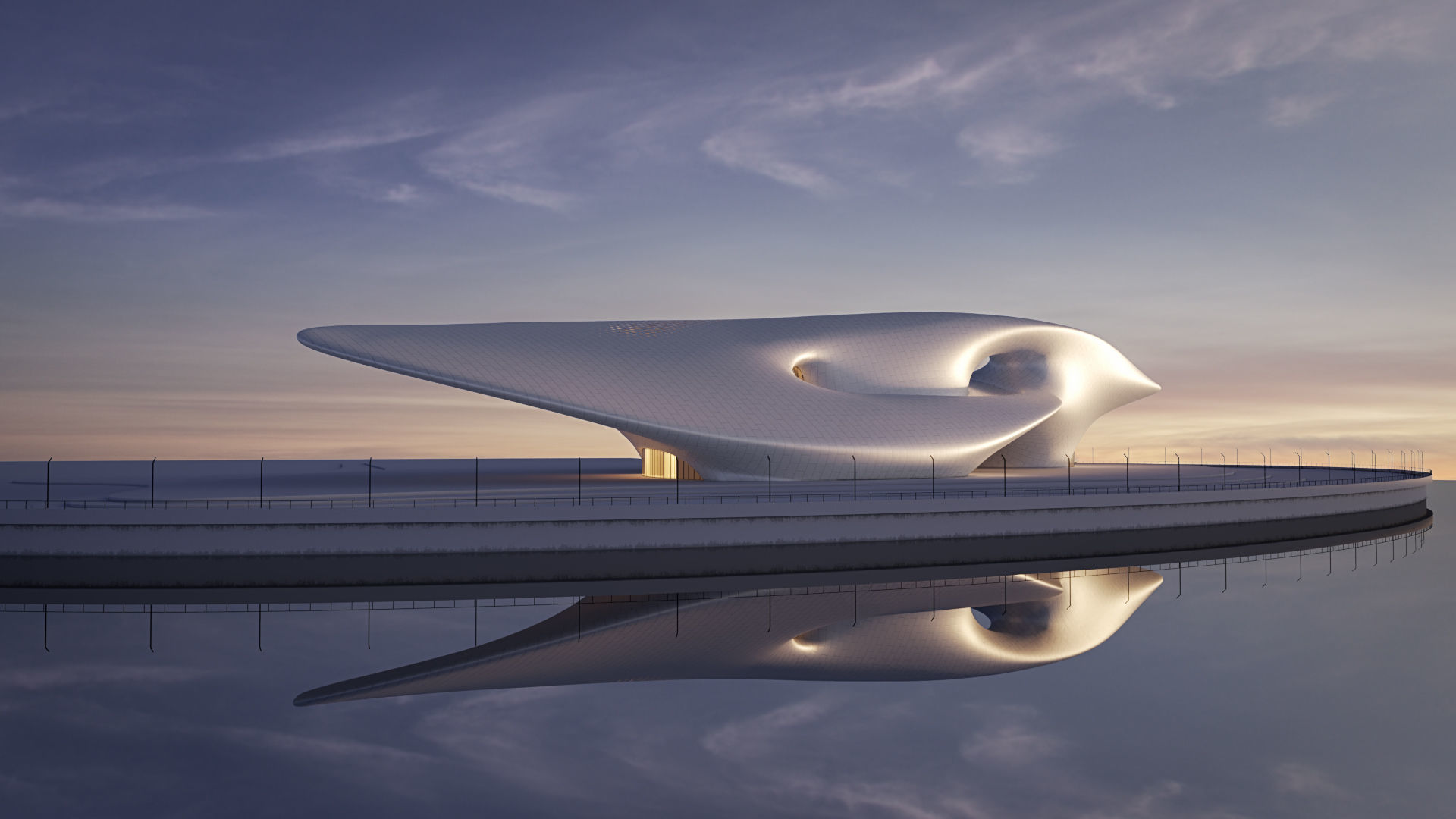 Futuristic building collection 4x 8 _19