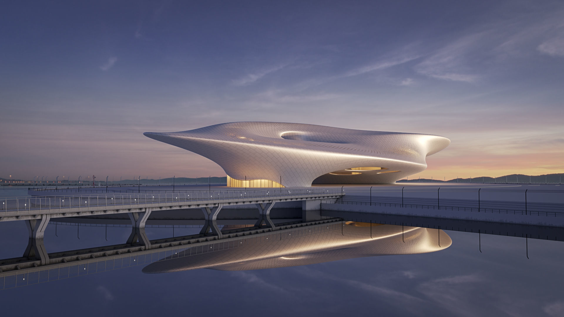 Futuristic building collection 4x 8 _18