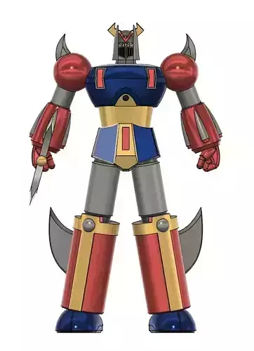 robot taekwon v korea taekwondo bronze giant 3d printing model