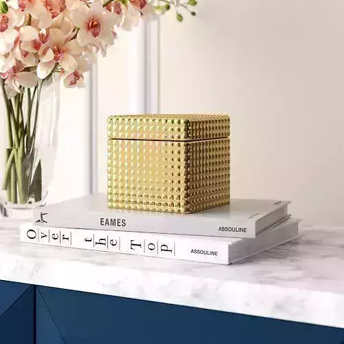 Ceramic Contemporary Decorative Box 3D model