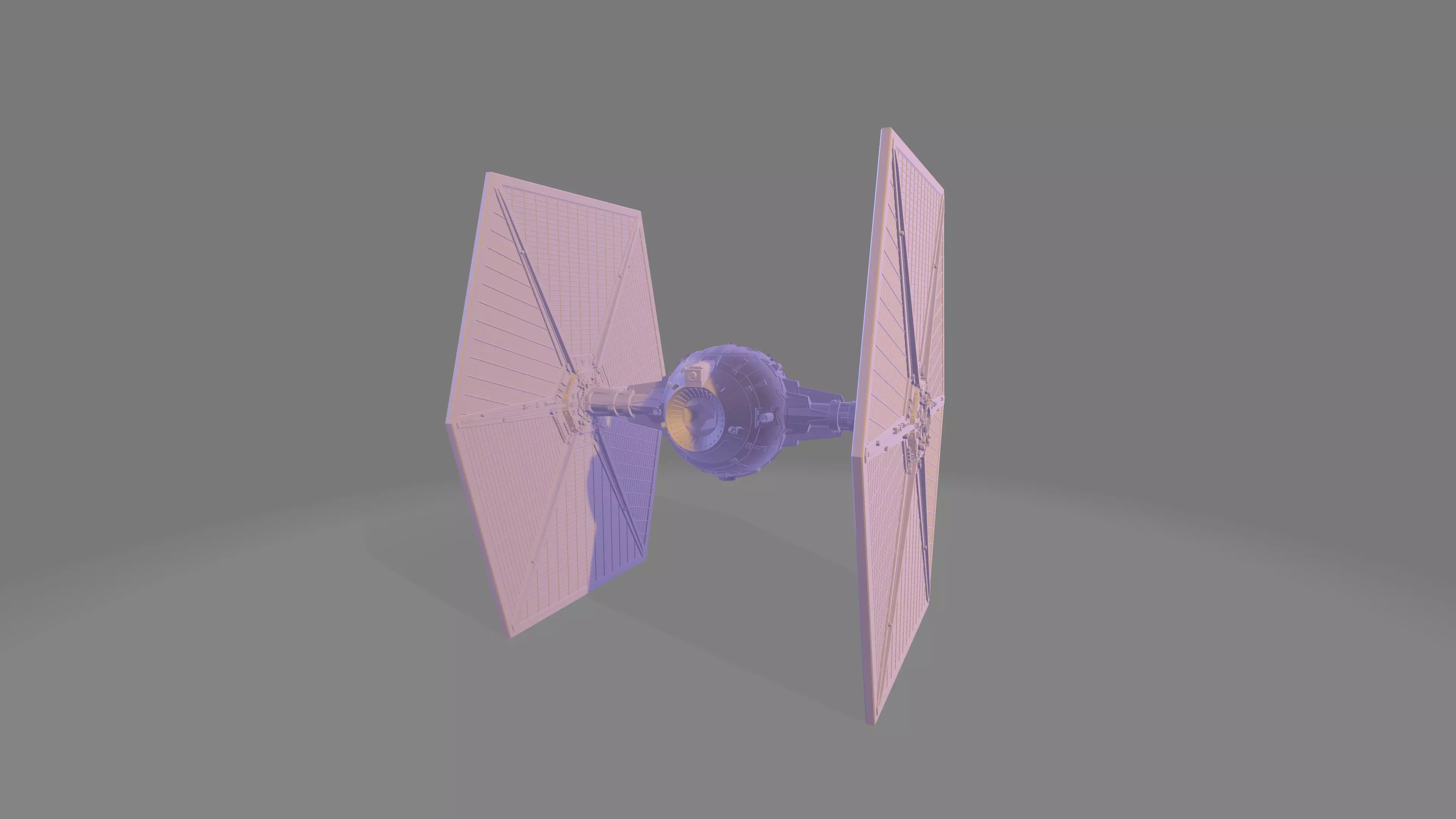 starship star wars tie fighter 3D model