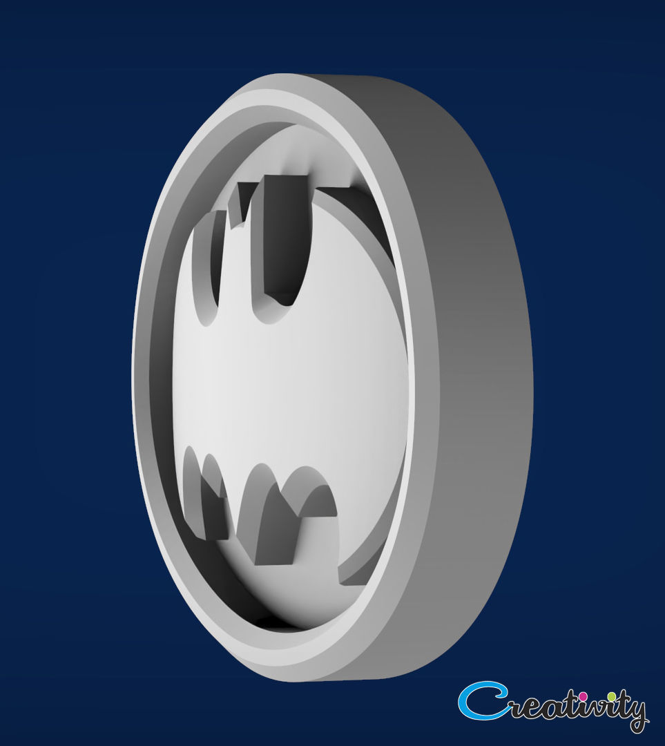 BATMAN 3D LOGO 3D print model_1