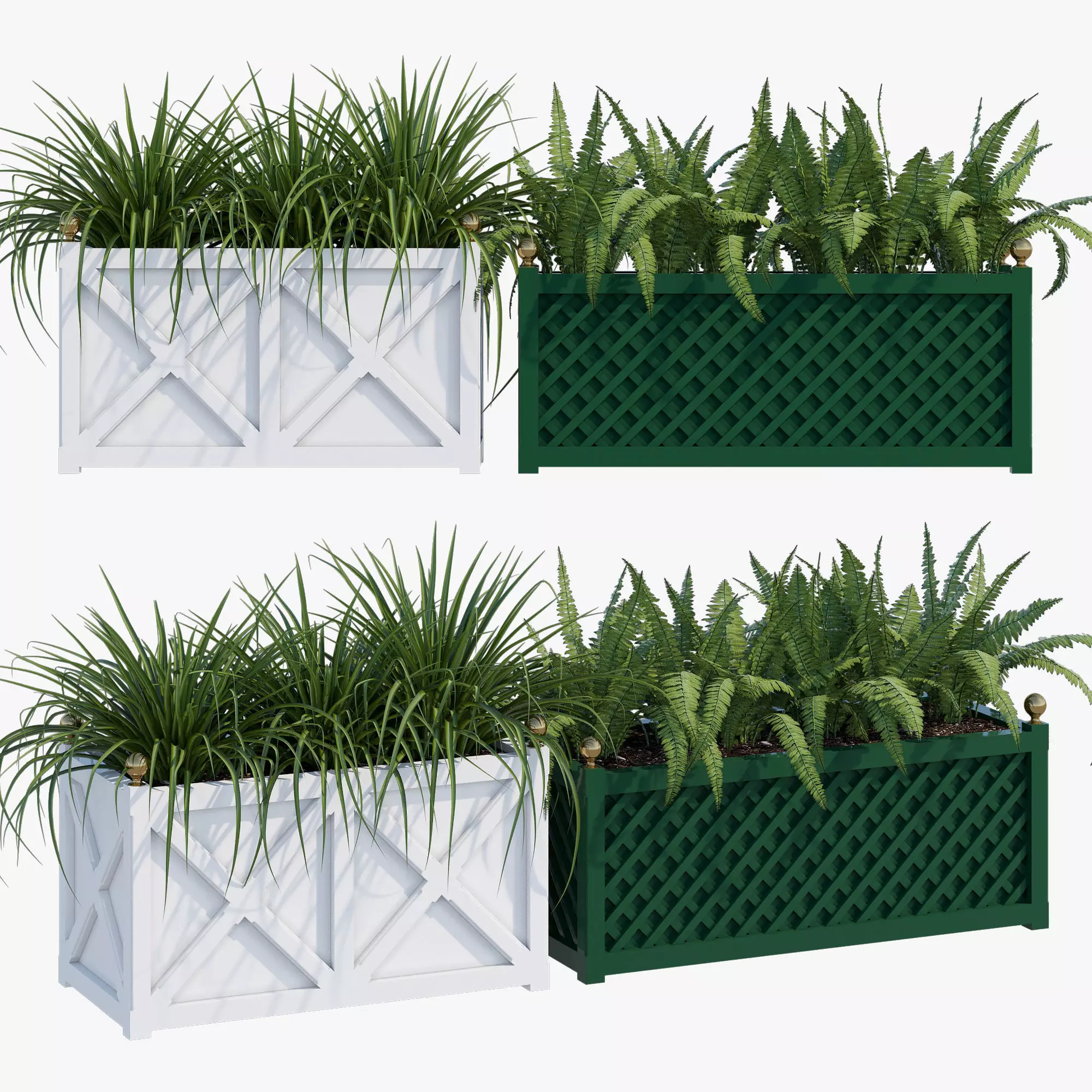 Jardinieres planter box 3D model