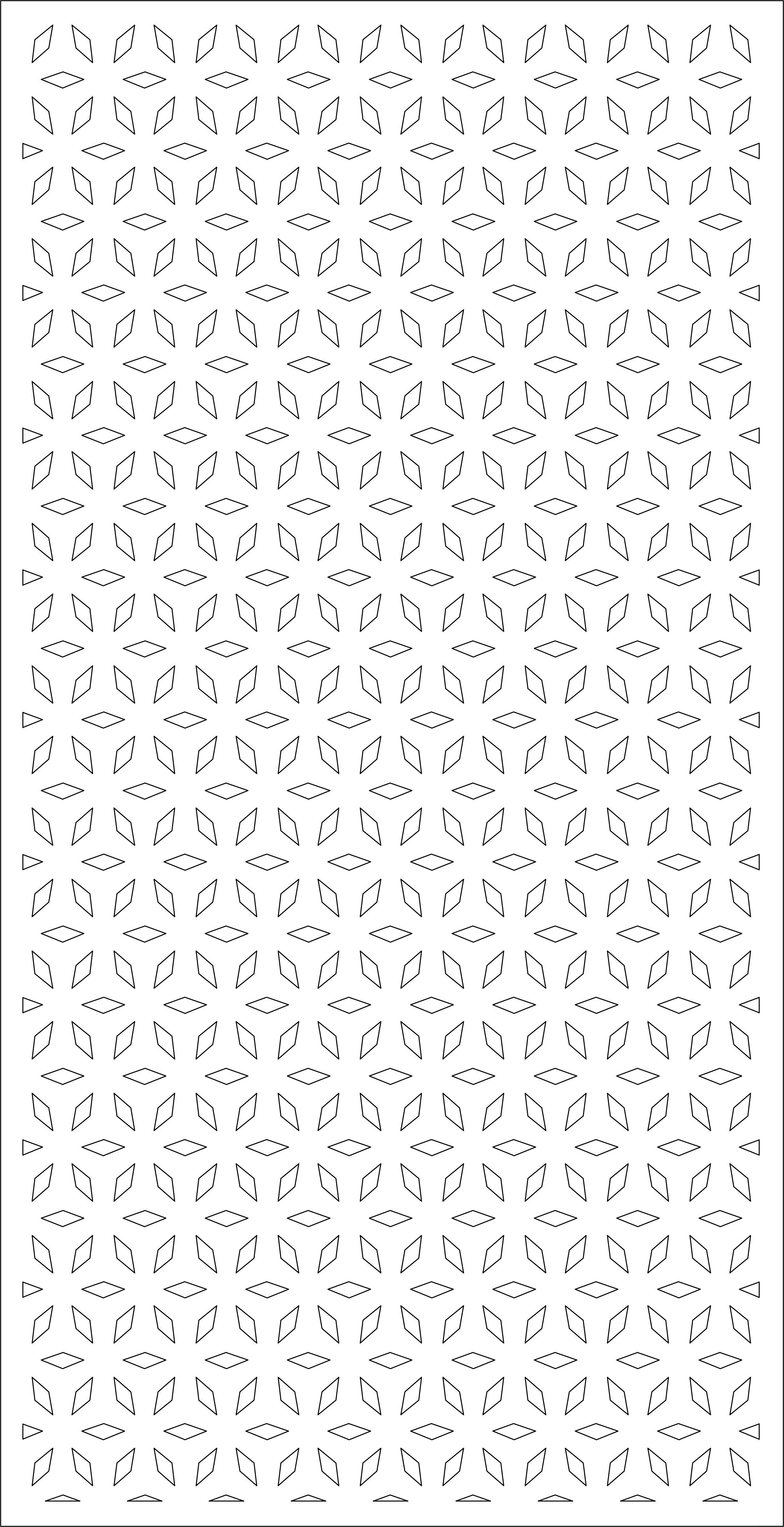 Partition three wooden panels 3D model_5