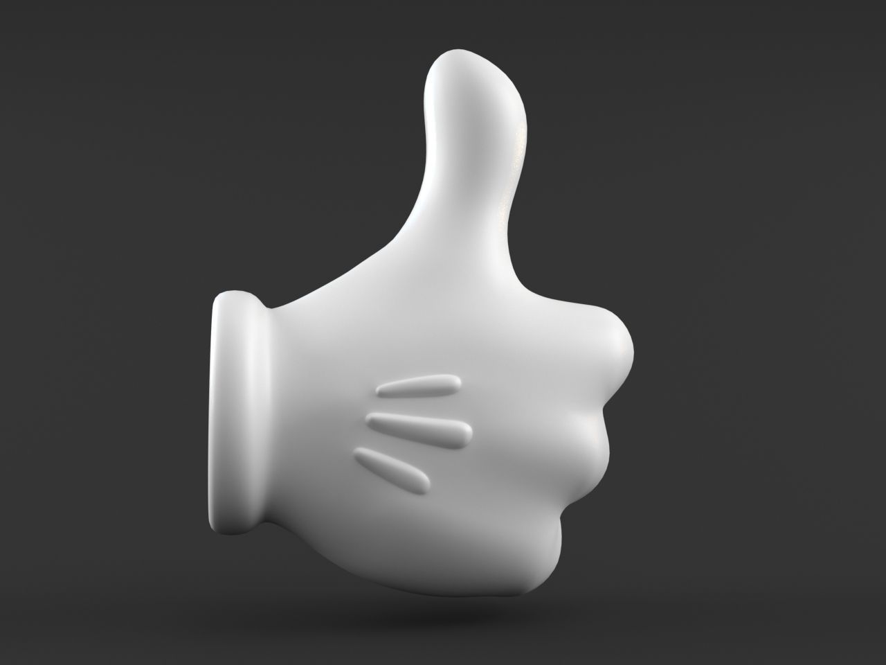 Mickeys hands Pack 01 3D print model_13