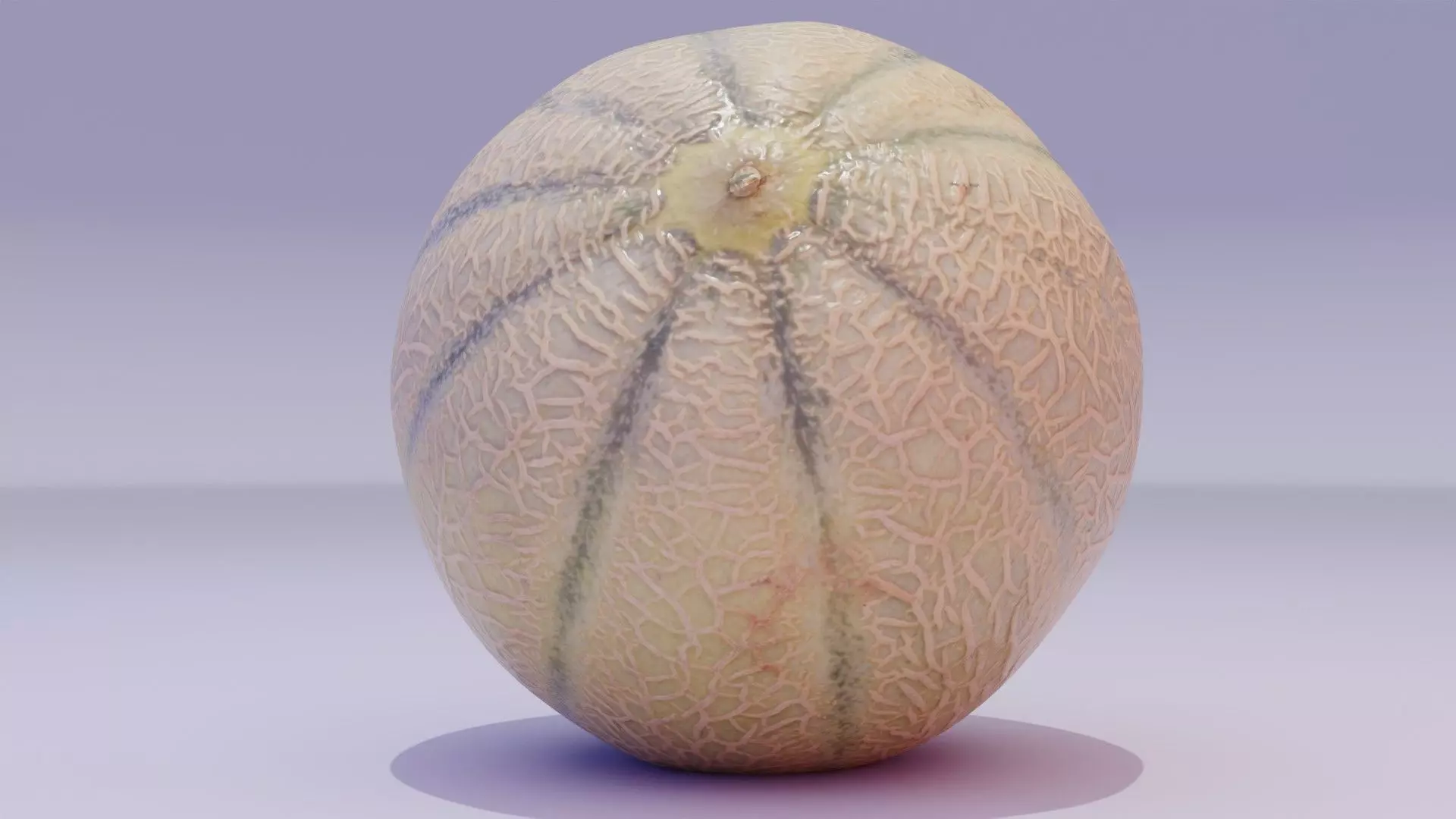 Melon Low-poly 3D model_0