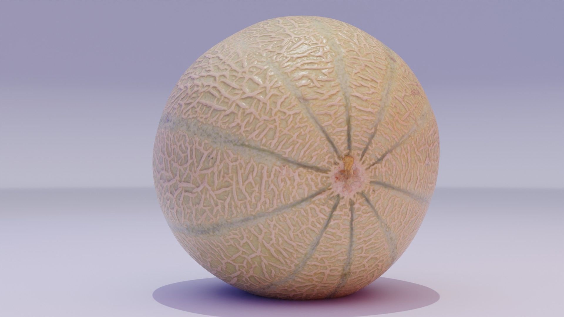 Melon Low-poly 3D model_4